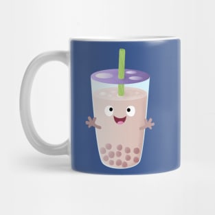 Cute happy bubble tea boba cartoon character Mug